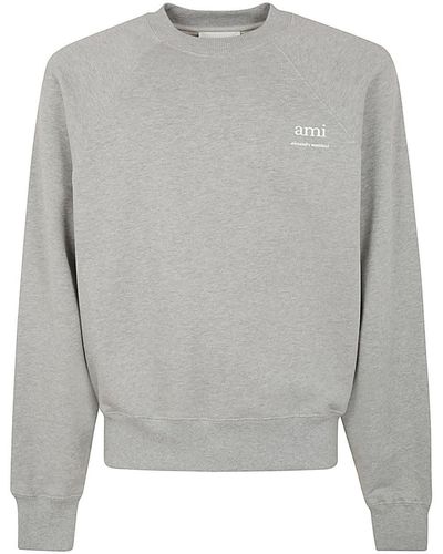 Ami Paris Sweatshirt Ami Am - Grey