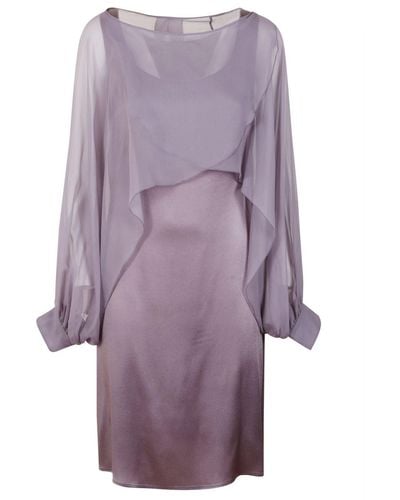 Alberta Ferretti Midi Dress - Purple