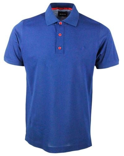 Kiton Short-Sleeved Polo Shirt - Blue
