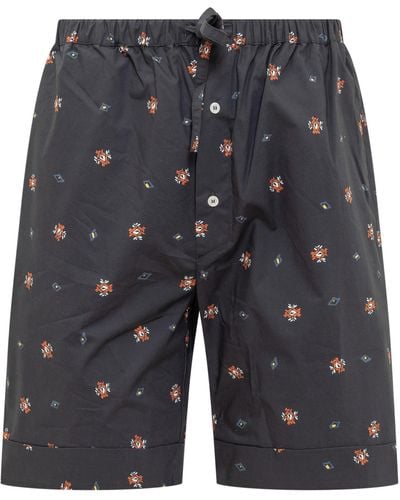 Nick Fouquet Shorts With Print - Grey
