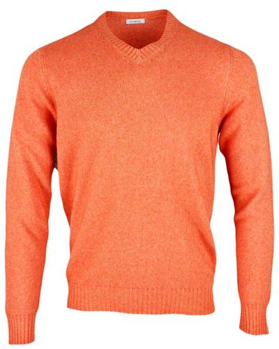 Malo V-neck Sweater - Orange