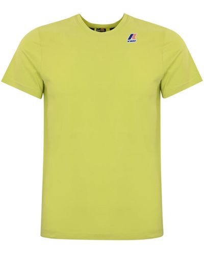 K-Way T-Shirt With Logo - Yellow