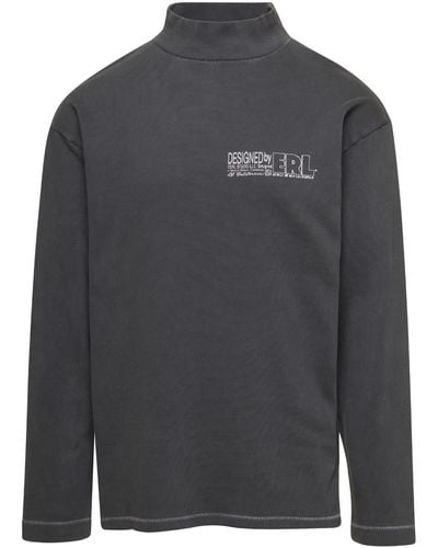 ERL Pullover With Printed Logo - Gray