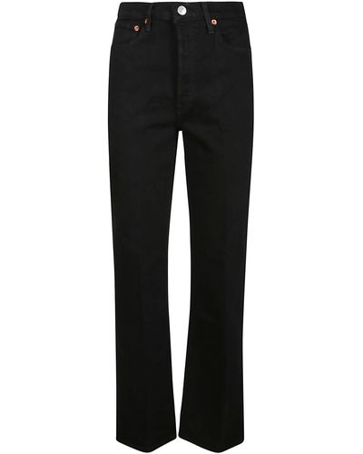 RE/DONE 90S High Rise Loose Jeans - Black