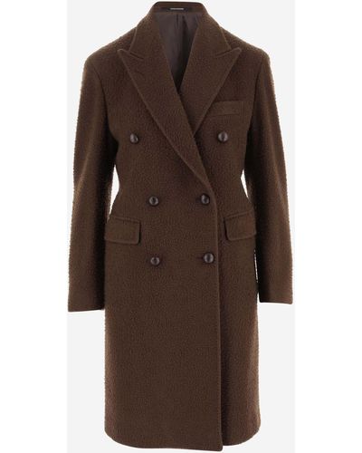 Tagliatore Wool Blend Double-breasted Coat - Brown