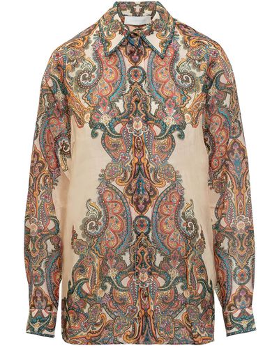 Zimmermann Ottie Oversize Shirt - Multicolour