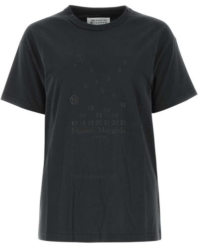 Maison Margiela Cotton T-Shirt - Black