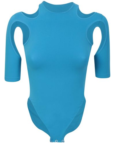 ANDREADAMO Jersey Sky Bodysuit - Blue