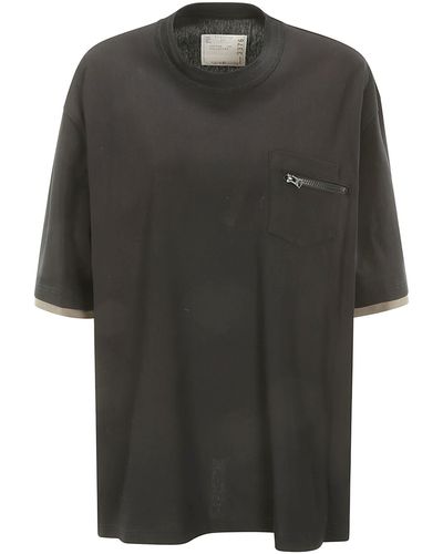 Sacai Cotton Jersey T-shirt - Grey