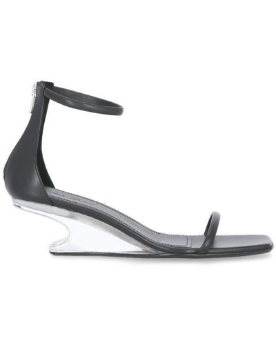 Rick Owens Cantilever Zipped Heel Sandals - White