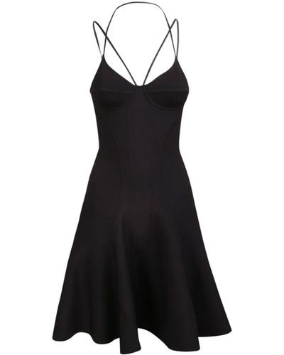 Alexander McQueen Flared Mini Dress - Black