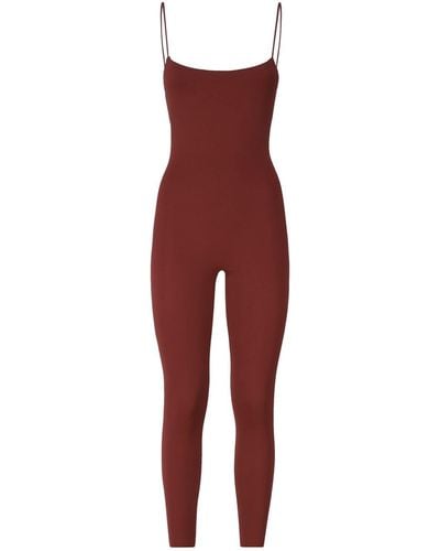 ANDAMANE Jumpsuit With Shoulder Pads - Red