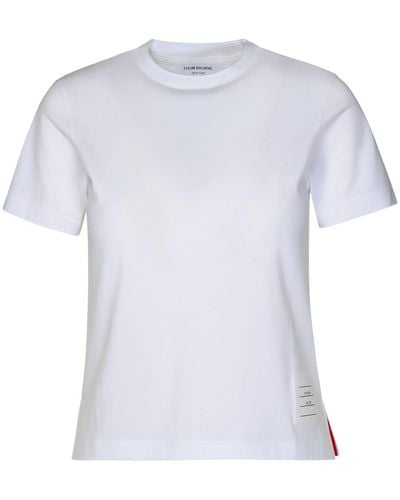 Thom Browne 'relaxed' White Cotton T-shirt