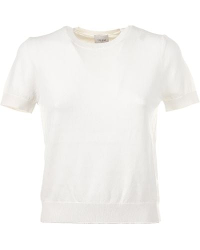 Cruna Cotton Thread T-Shirt - White