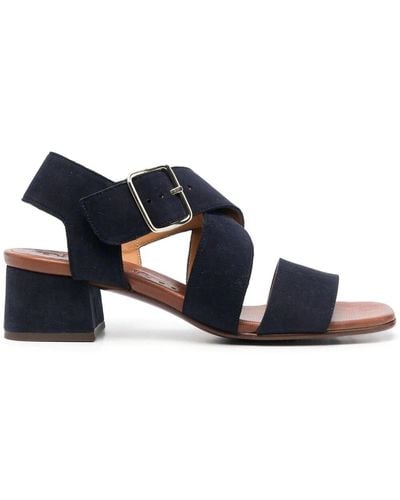 Chie Mihara Ankle-strap Leather Sandals - Blue
