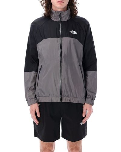 The North Face Wind Shell Full Zip Jacket - Gray