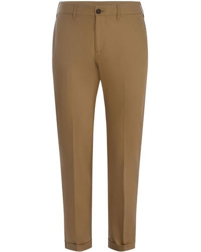 Golden Goose Trousers Star Made Of Cotton - Natural