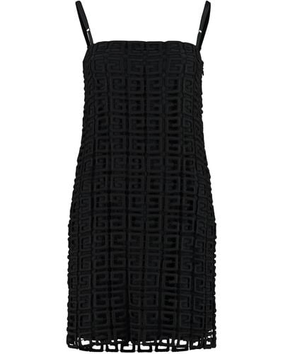 Givenchy 4G Openwork-Knit Dress - Black