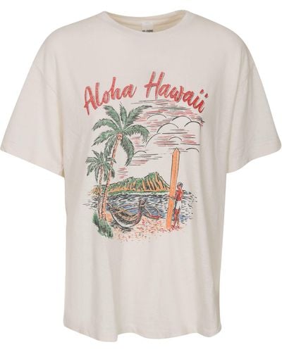 RE/DONE Hawaii Printed T-Shirt - White
