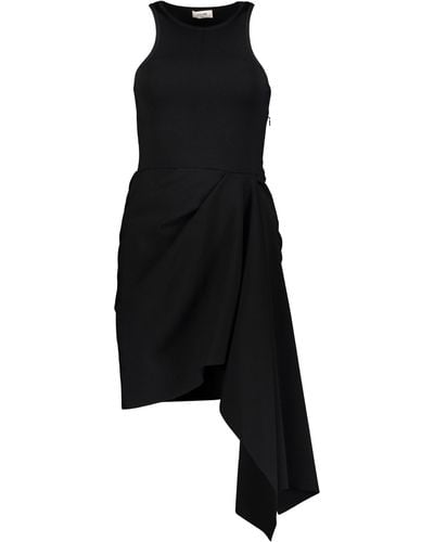 Celine Draped Dress - Black