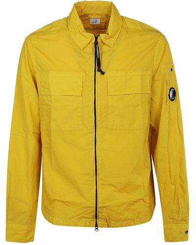 C.P. Company Taylon L Zipped Shirt - Yellow