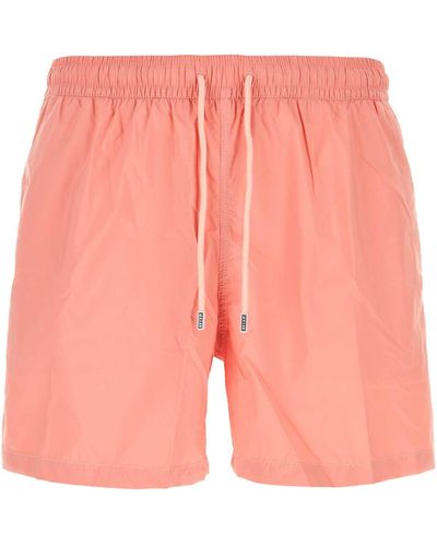 Fedeli Polyester Swimming Shorts - Pink