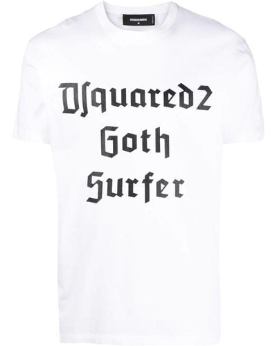 DSquared² Goth Surfer Short-sleeve T-shirt - White