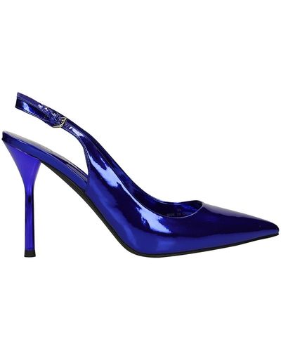 Jeffrey Campbell Riddler Pumps In Patent Leather - Blue