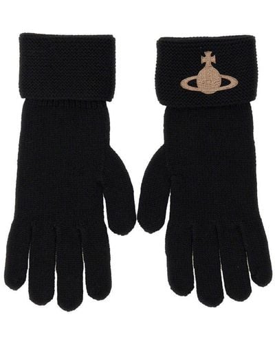 Vivienne Westwood "orb" Gloves Unisex - Black