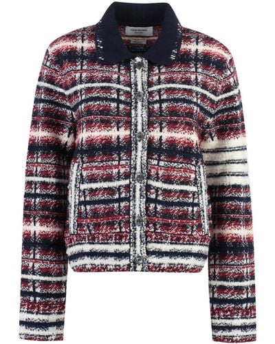 Thom Browne Checked Wood Jacket - Multicolor