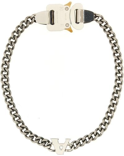 1017 ALYX 9SM Buckle Charm Logo Necklace Jewellery - Metallic