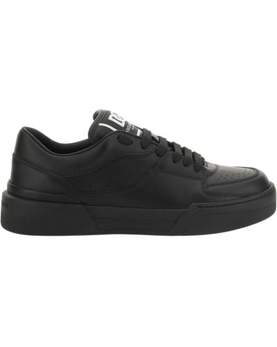 Dolce & Gabbana Leather Sneakers - Black