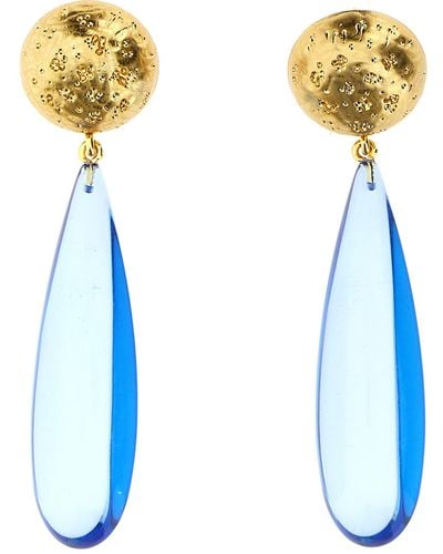 Carolina Herrera 'Tear Drop' Earrings - Blue