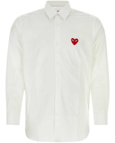 COMME DES GARÇONS PLAY Cotton Shirt - White