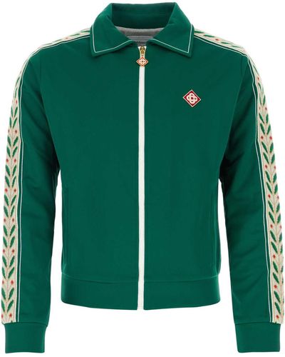 Casablancabrand Emerald Polyester Blend Sweatshirt - Green