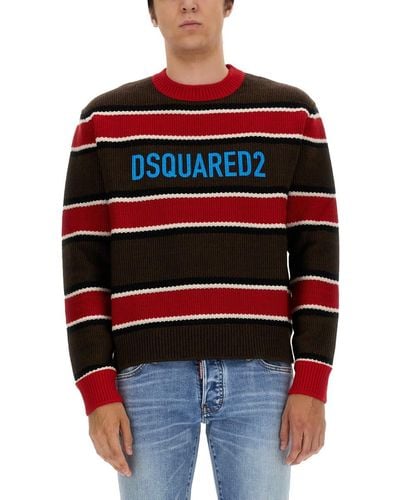 DSquared² Jersey With Logo - Red