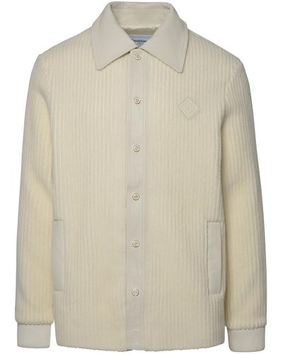 Casablancabrand Ivory Wool Shirt - Natural