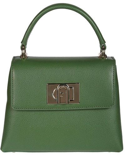 Furla 1927 Twist-Lock Mini Tote Bag - Green
