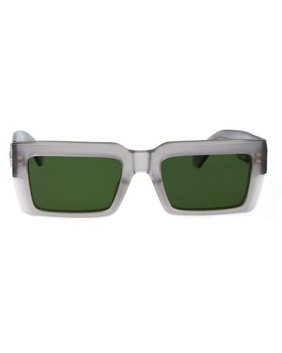 Off-White c/o Virgil Abloh Rectangular Frame Sunglasses - Green