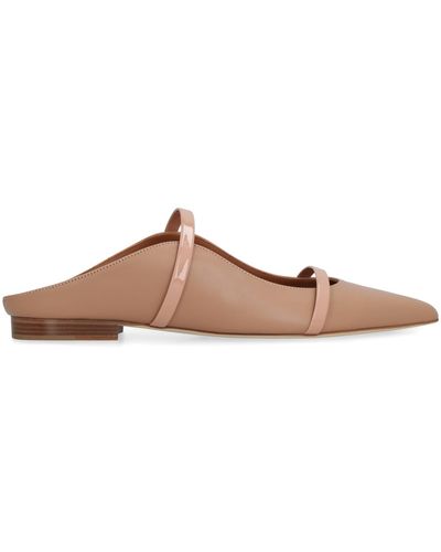 Malone Souliers Maureen Flat Pointy-toe Ballet Flats - Brown