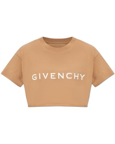 Givenchy Cropped T-Shirt With Logo - White