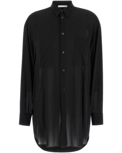 Philosophy Di Lorenzo Serafini Viscose Oversize Shirt - Black