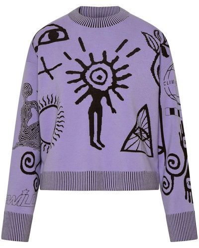 Stella McCartney Virgin Wool Blend Sweater - Purple