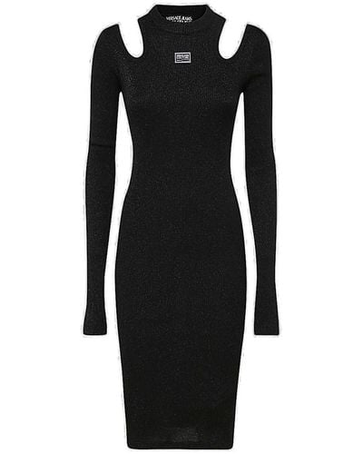 Versace Versace Women Cut Out Knitted Dress Black
