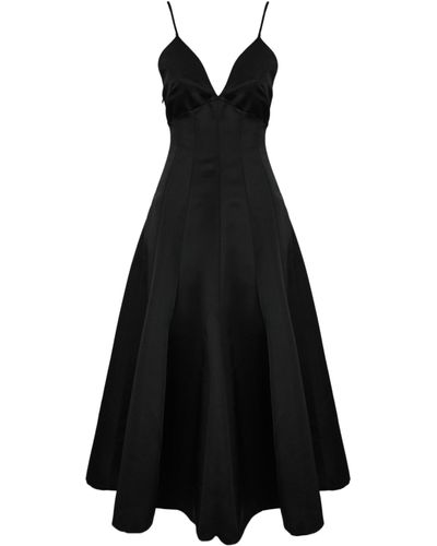 Philosophy Di Lorenzo Serafini Long Duchess Dress - Black