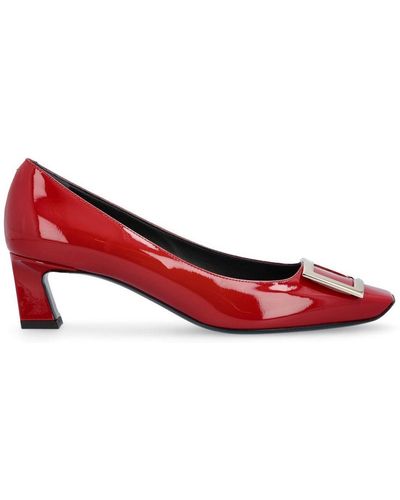 Roger Vivier Trompette Buckle Court Shoes - Red