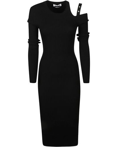 Blumarine One Shoulder Dress - Black