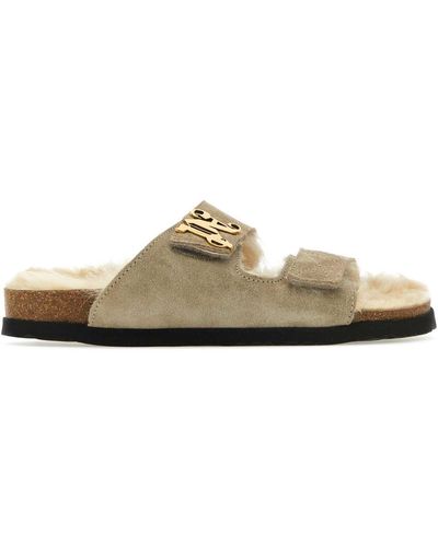 Palm Angels Sand Suede Slippers - Multicolor