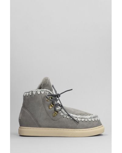 Mou lace up sneaker boot top