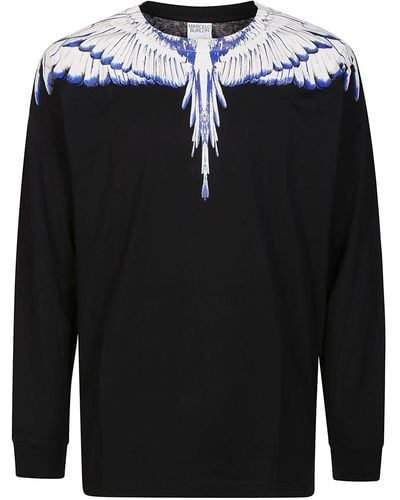 Marcelo Burlon Icon Wings Regular Long Sleeve White for Men | Lyst UK